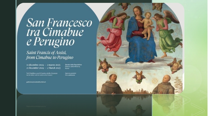 San Francesco tra Cimabue e Perugino, la locandina della mostra d'arte